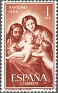 Spain 1959 Christmas 1 PTA Brown & Red Edifil 1253. España 1959 1253. Uploaded by susofe